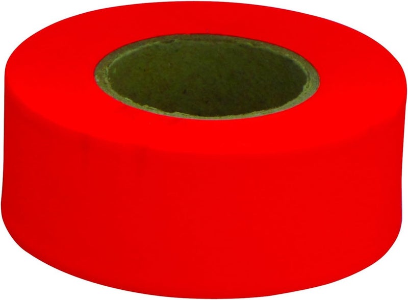 CH Hanson 12 Pack 17000 150' x 1-3/16" Flagging Tape - Fluorescent Orange